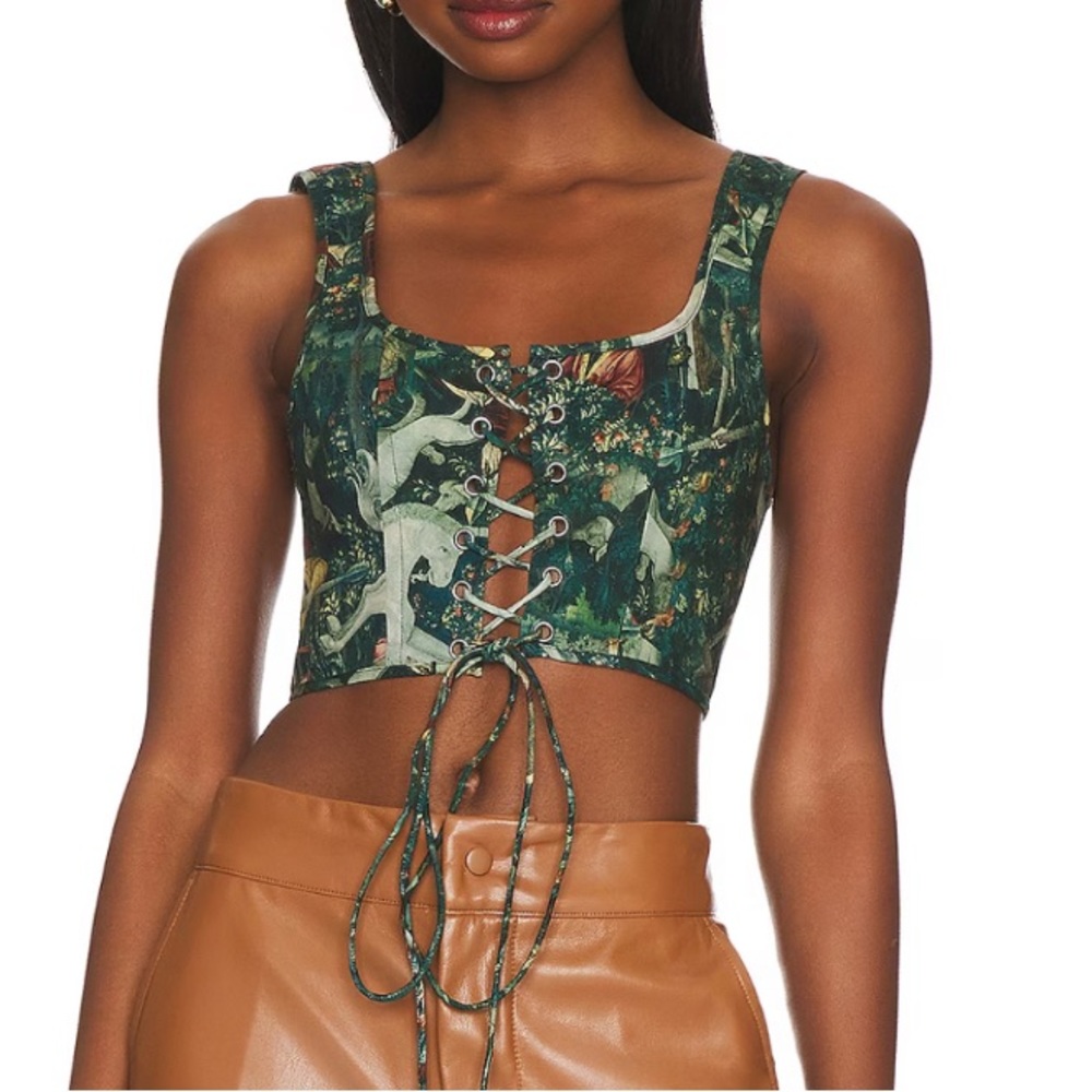 NWT Selkie The Unicorn Defends Himself Corset Top